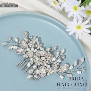NWT Casdre Crystal Bride Wedding Hair Comb